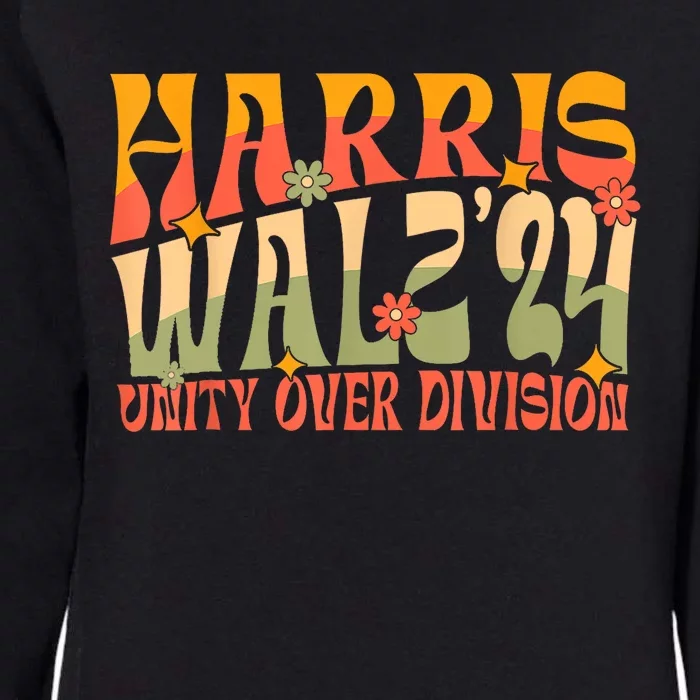 Harris Waltz 2024 Unity Over Division Womens California Wash Sweatshirt