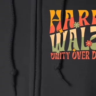 Harris Waltz 2024 Unity Over Division Full Zip Hoodie