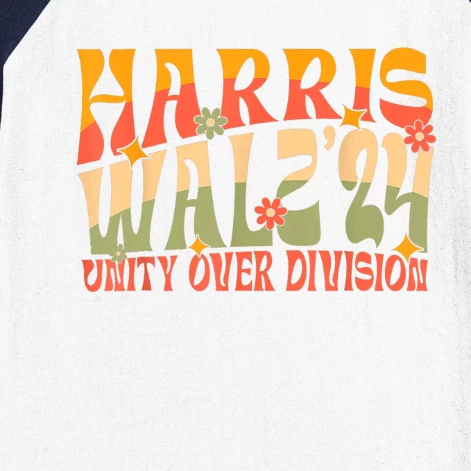 Harris Waltz 2024 Unity Over Division Baseball Sleeve Shirt