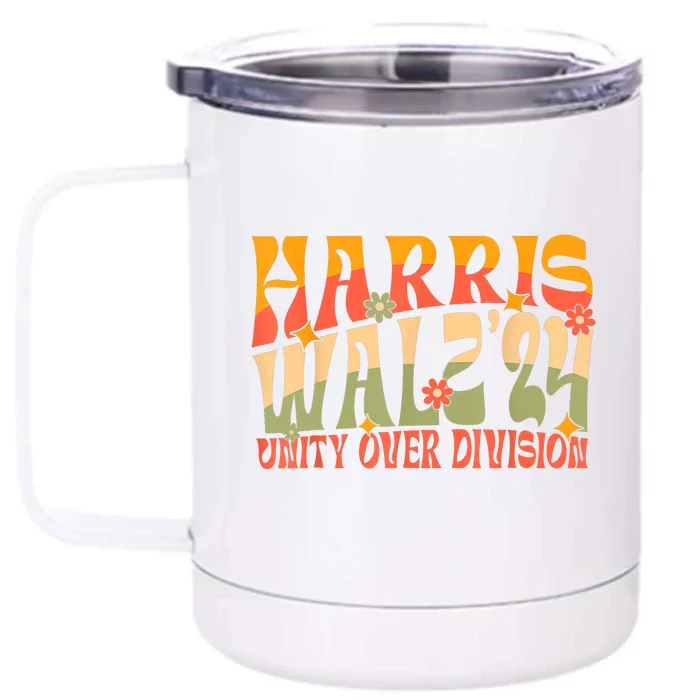 Harris Waltz 2024 Unity Over Division Front & Back 12oz Stainless Steel Tumbler Cup