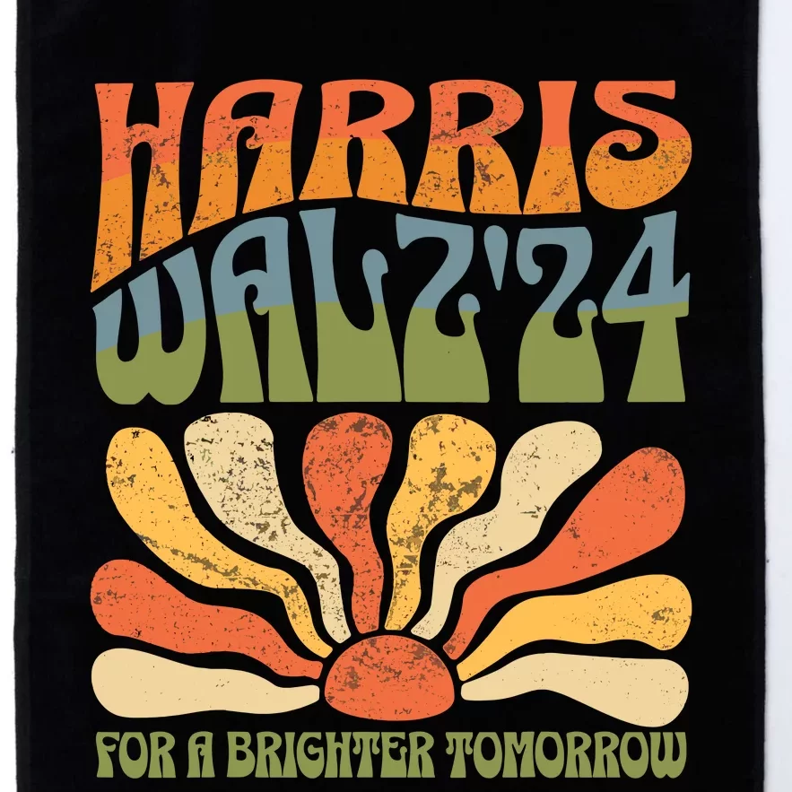 Harris Waltz 2024 Election Kamala Harris Tim Waltz 2024 Platinum Collection Golf Towel