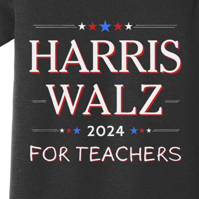 Harris Walz 2024 For Teachers Baby Bodysuit