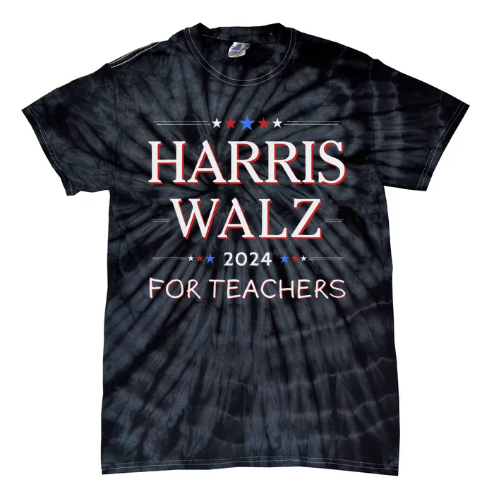 Harris Walz 2024 For Teachers Tie-Dye T-Shirt