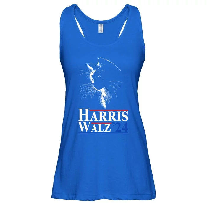 Harris Waltz 2024 Election Cat Ladies Kamala Harris Tim Walz Cute Gift Ladies Essential Flowy Tank