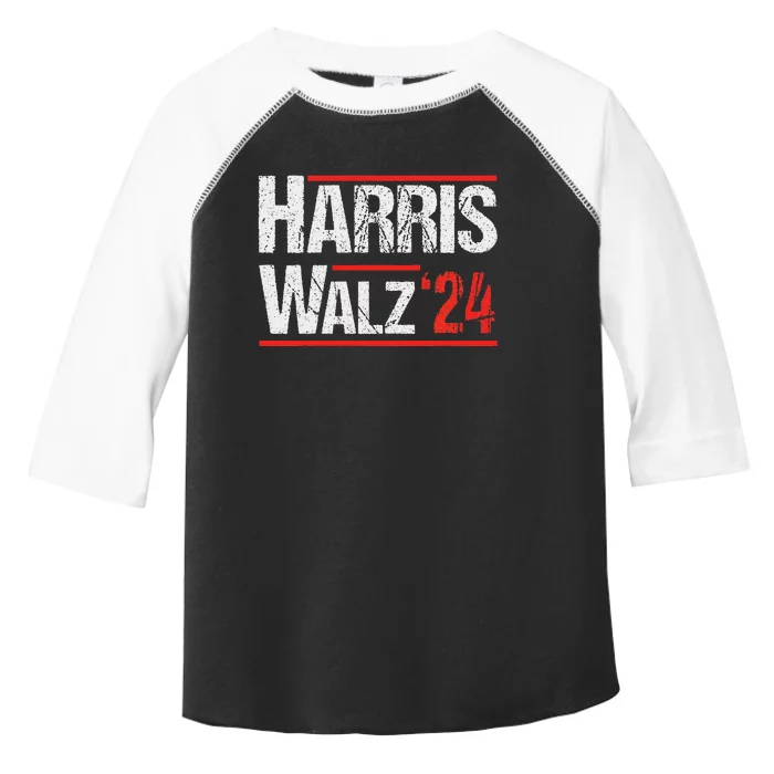 Harris Walz 24 Harris Waltz Campaign Democrat Supporters Toddler Fine Jersey T-Shirt