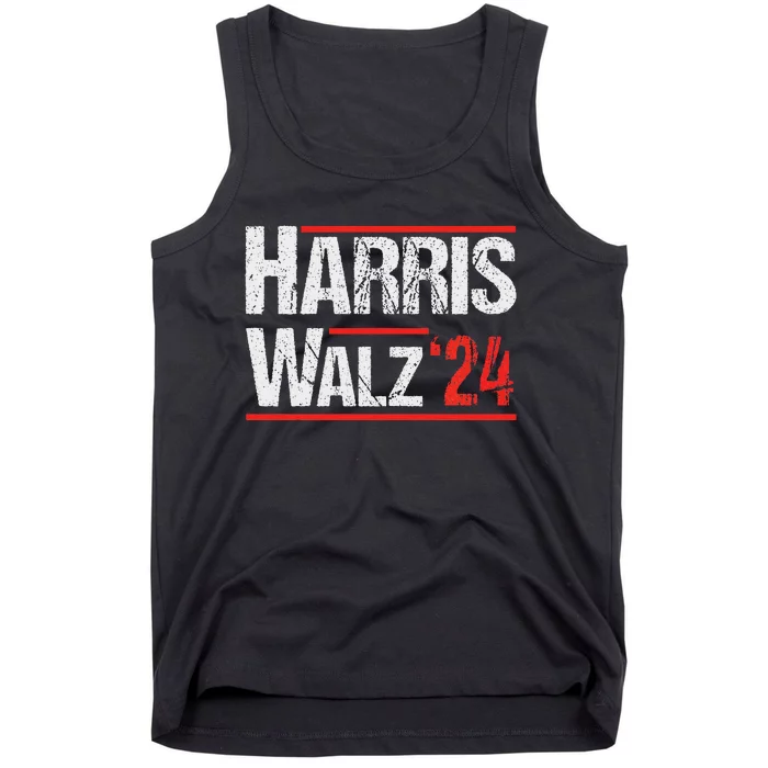 Harris Walz 24 Harris Waltz Campaign Democrat Supporters Tank Top