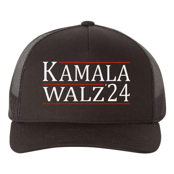 Harris Waltz 2024  Kamala Harris Tim Waltz 2024 Yupoong Adult 5-Panel Trucker Hat