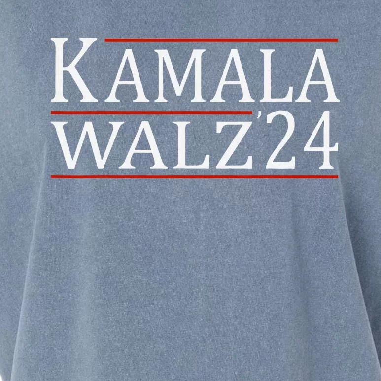 Harris Waltz 2024  Kamala Harris Tim Waltz 2024 Garment-Dyed Women's Muscle Tee