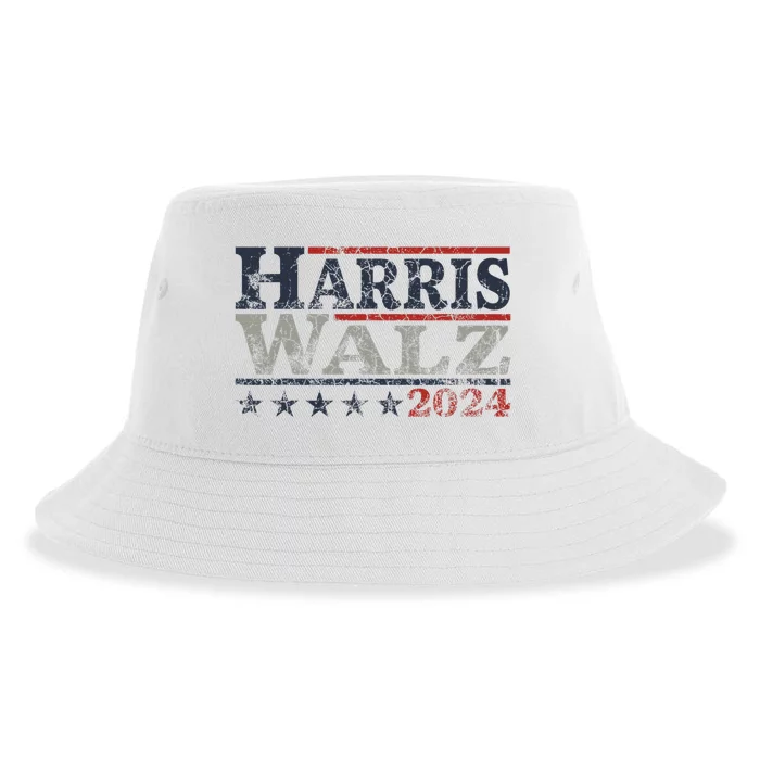 Harris Waltz 2024 Election Kamala Harris Tim Waltz 2024 Sustainable Bucket Hat