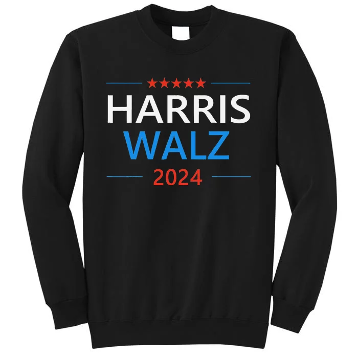 Harris Walz 2024 For President Patriotic Kamala Waltz 2024 Tall Sweatshirt