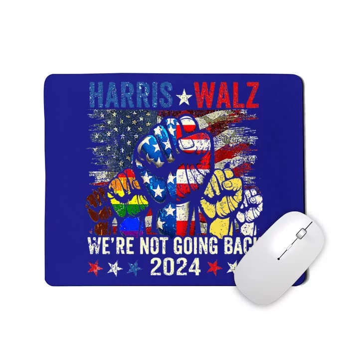 Harris Walz 2024 Kamala Harris 2024 Tim Walz 2024 Usa Flag Mousepad