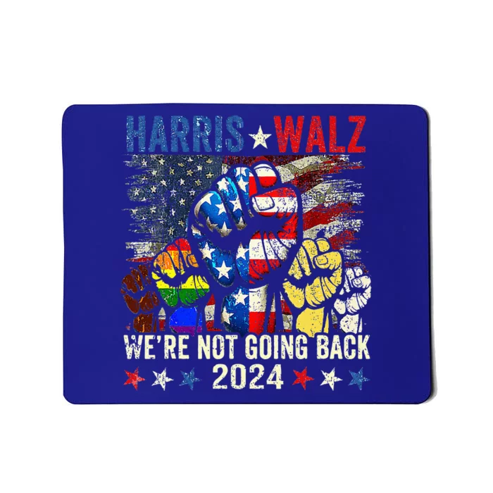 Harris Walz 2024 Kamala Harris 2024 Tim Walz 2024 Usa Flag Mousepad