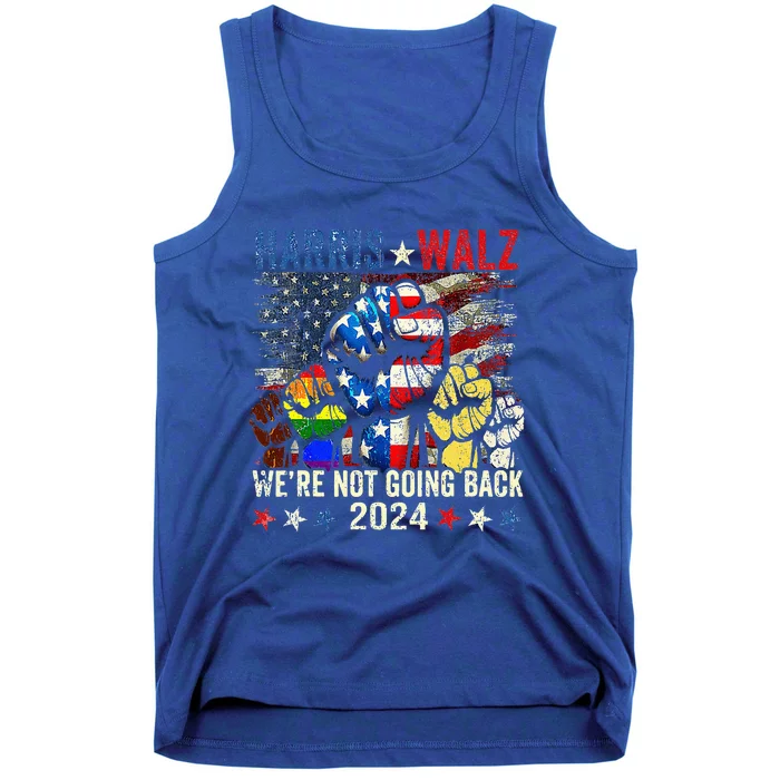 Harris Walz 2024 Kamala Harris 2024 Tim Walz 2024 Usa Flag Tank Top