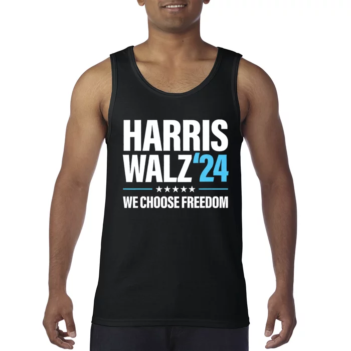 Harris Walz 2024 Kamala Harris Tim Walz President 24 Tank Top