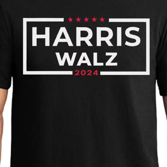 Harris Walz 2024 Tim Walz Kamala Harris Usa Election Apparel Pajama Set