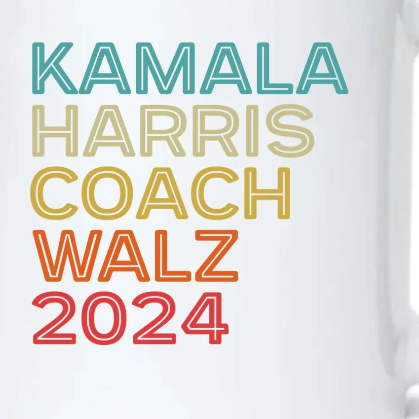 Harris Waltz 2024 Kamala Harris Coach Walz 2024 Retro Style Black Color Changing Mug