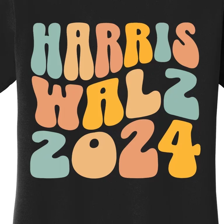 Harris Walz 2024 For President Kamala Harris Democrat Women's T-Shirt