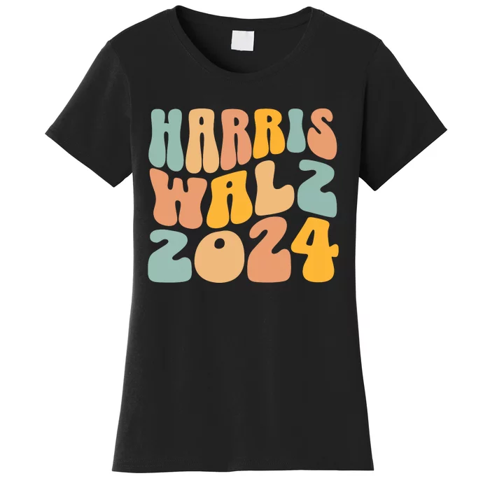 Harris Walz 2024 For President Kamala Harris Democrat Women's T-Shirt