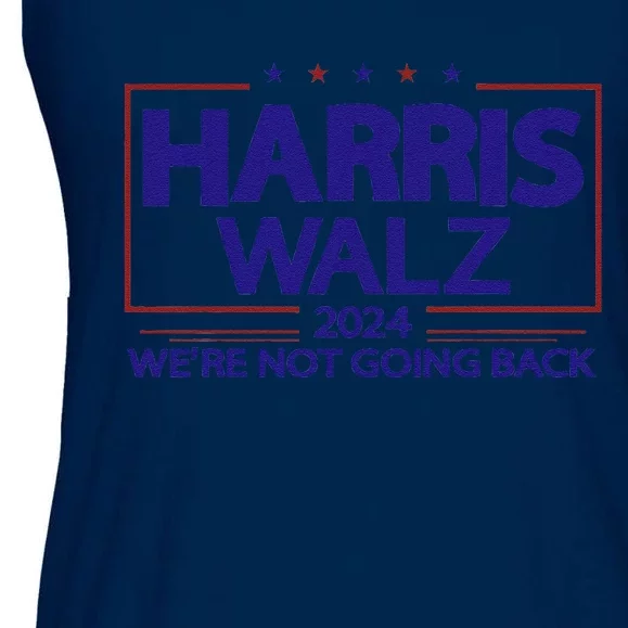 Harris Walz 2024 WeRe Not Going Back Kamala Harris Vp Walz Ladies Essential Flowy Tank