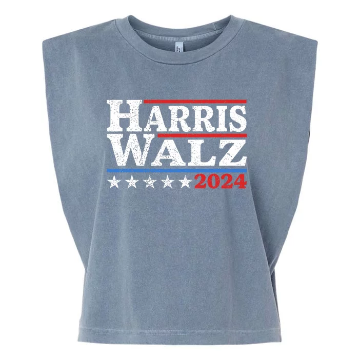 Harris Walz 2024 Election Kamala Harris Tim Waltz 2024 Pro Kamala Garment-Dyed Women's Muscle Tee