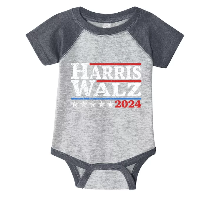 Harris Walz 2024 Election Kamala Harris Tim Waltz 2024 Pro Kamala Infant Baby Jersey Bodysuit