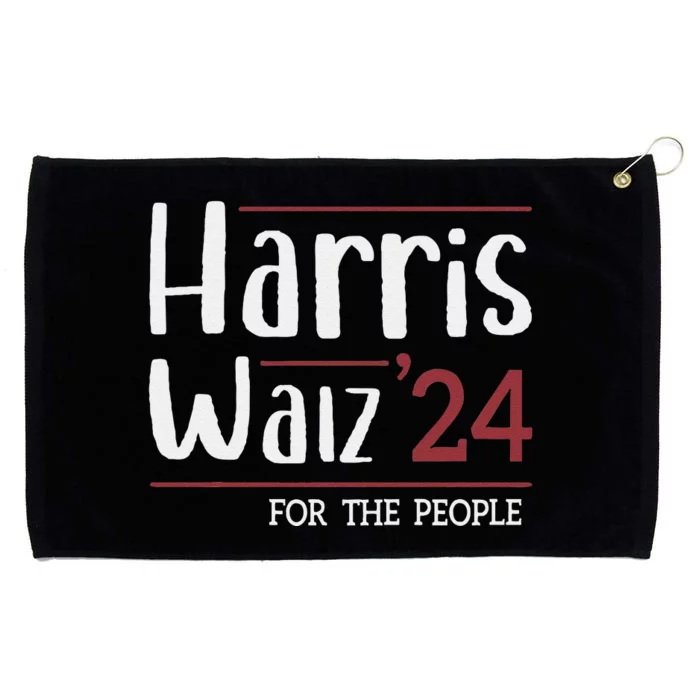 Harris Walz 2024 For The People Grommeted Golf Towel