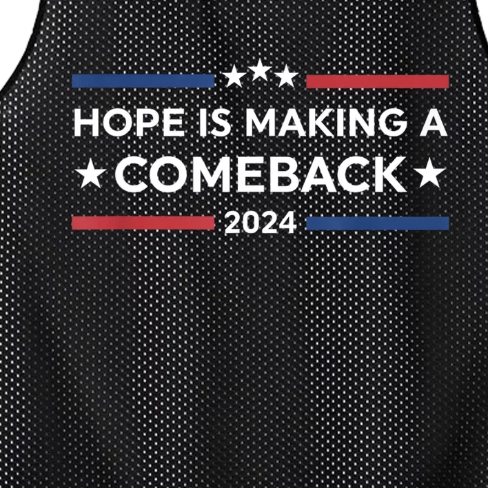 Harris Walz 2024 Hope Is Making A Comeback Mesh Reversible Basketball Jersey Tank