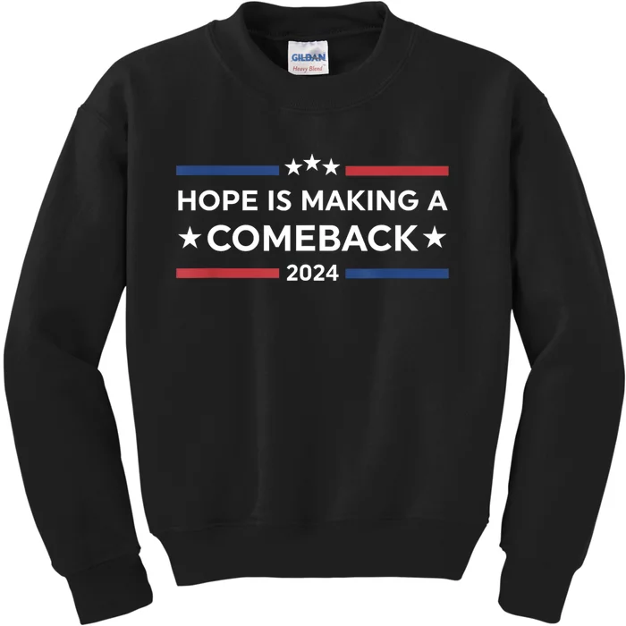 Harris Walz 2024 Hope Is Making A Comeback Kids Sweatshirt