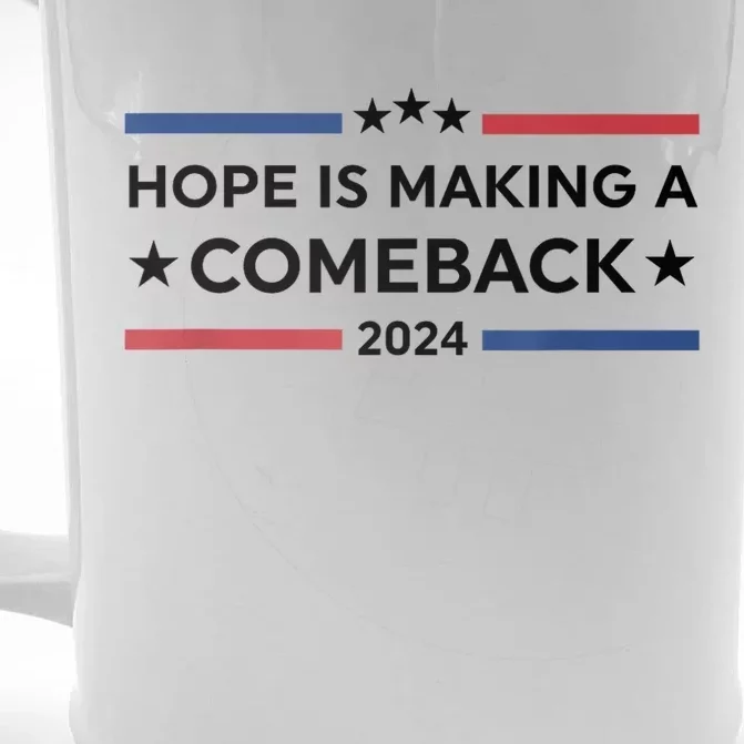 Harris Walz 2024 Hope Is Making A Comeback Front & Back Beer Stein