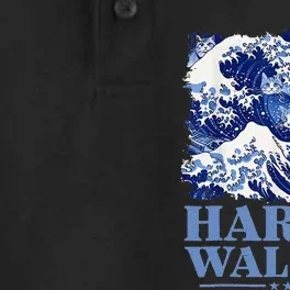 Harris Waltz 2024 Cute Wave Of Blue Cats For Kamala Harris Gift Dry Zone Grid Performance Polo