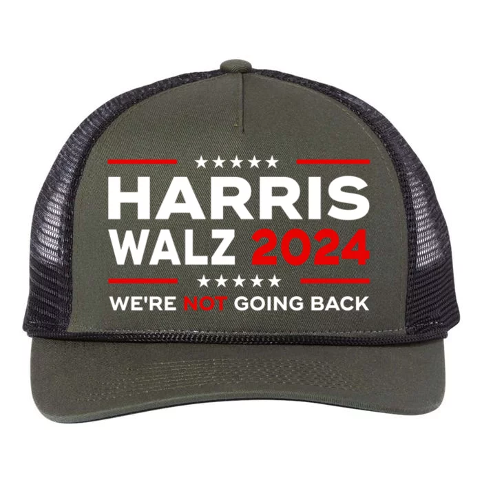 Harris Waltz 2024 Harris Tim Waltz 24 We Are Not Going Retro Rope Trucker Hat Cap