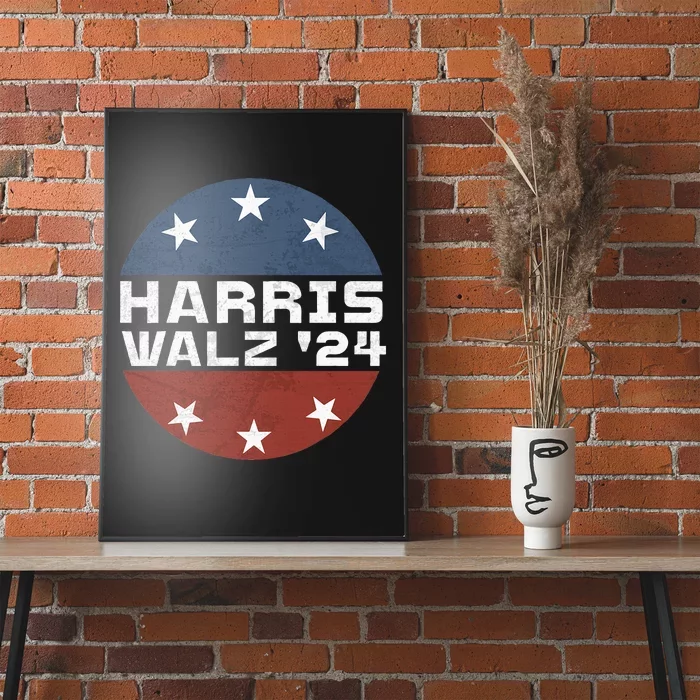 Harris Walz 2024 Campaign For President Patriotic Kamala Poster