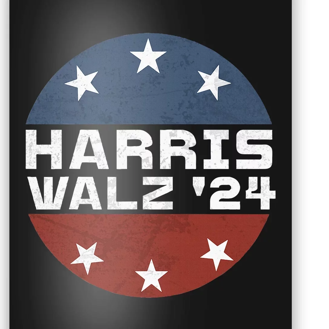 Harris Walz 2024 Campaign For President Patriotic Kamala Poster