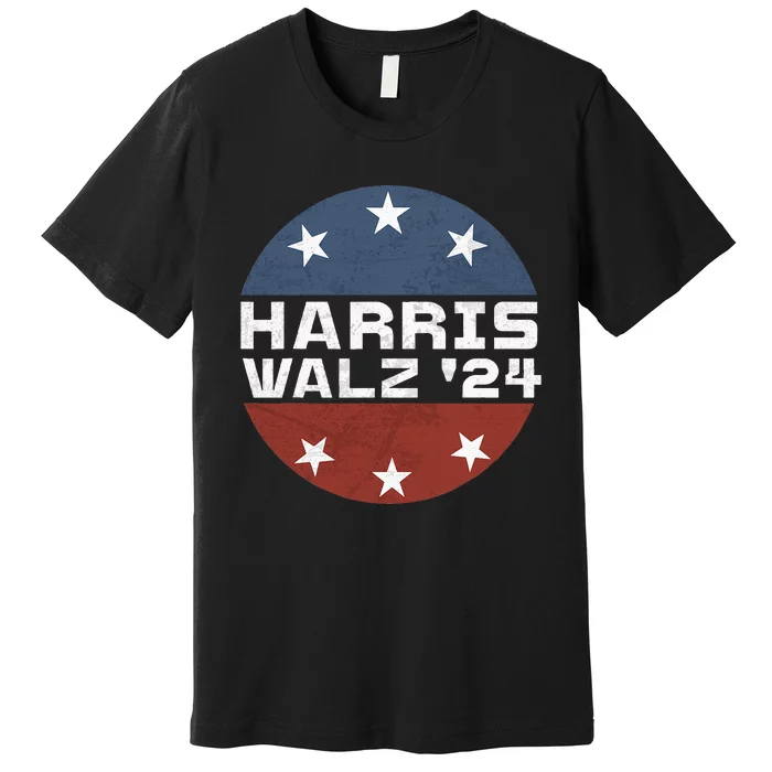 Harris Walz 2024 Campaign For President Patriotic Kamala Premium T-Shirt