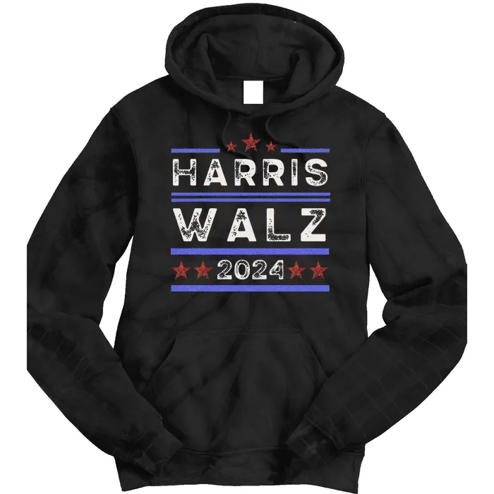 Harris Walz 2024 Harris For President Vote For Kamala Tie Dye Hoodie