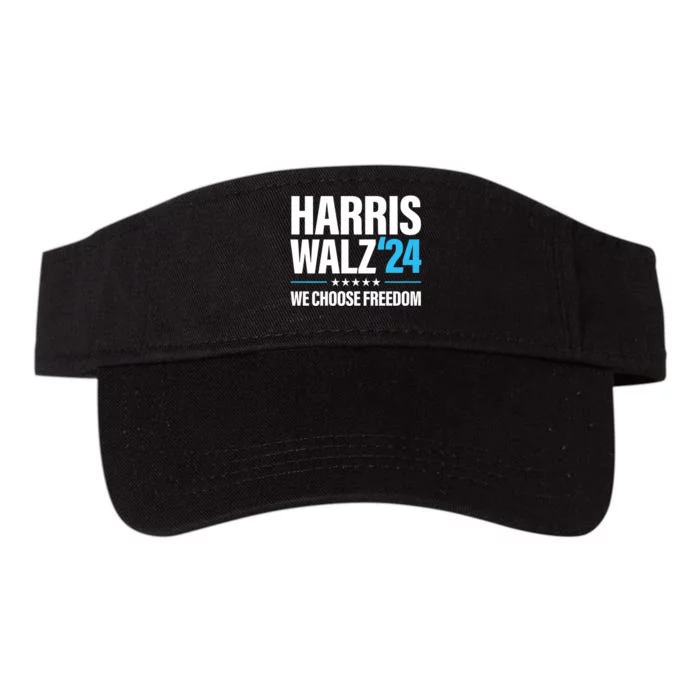 Harris Walz 2024 Kamala Harris Tim Walz President 24 Valucap Bio-Washed Visor