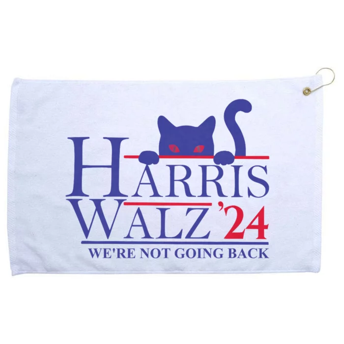 Harris Waltz 2024 WeRe Not Going Back Funny Cat Lady Grommeted Golf Towel