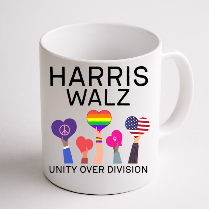 Harris Walz 2024 Unity Over Division Harris Walz 2024 Front & Back Coffee Mug