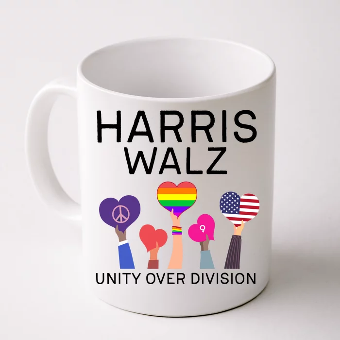 Harris Walz 2024 Unity Over Division Harris Walz 2024 Front & Back Coffee Mug