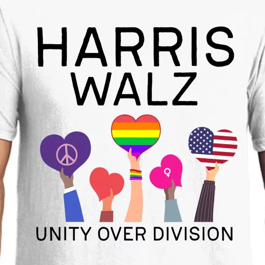 Harris Walz 2024 Unity Over Division Harris Walz 2024 Pajama Set