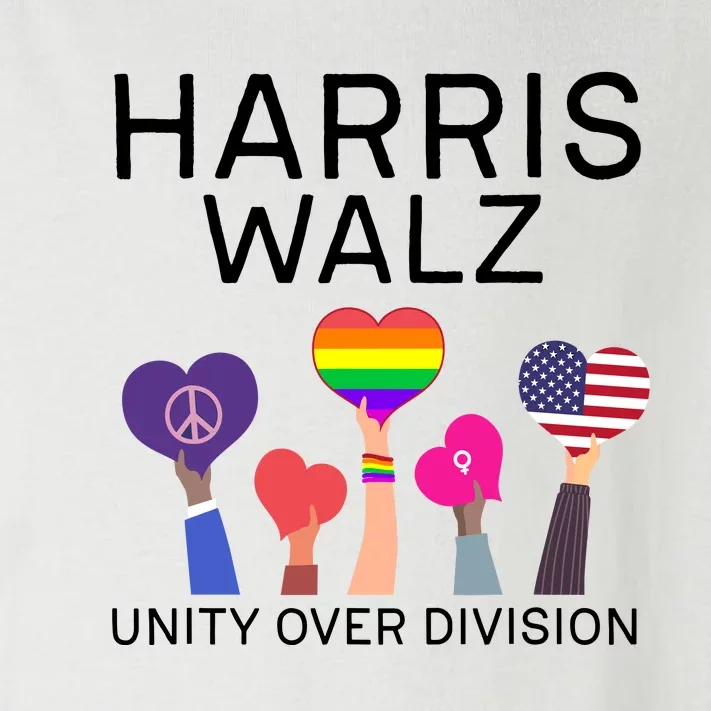 Harris Walz 2024 Unity Over Division Harris Walz 2024 Toddler Long Sleeve Shirt