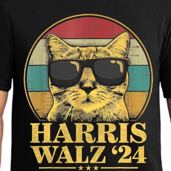 Harris Waltz 2024 Election Cat Lady Kamala Harris Tim Waltz Pajama Set