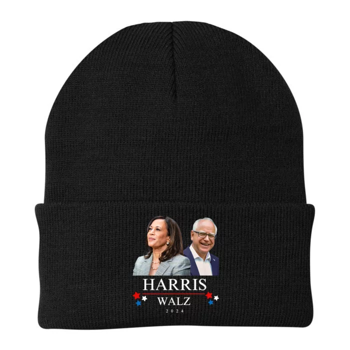 Harris Walz 2024 President Election Kamala Harris Tim Waltz Knit Cap Winter Beanie