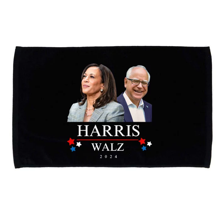 Harris Walz 2024 President Election Kamala Harris Tim Waltz Microfiber Hand Towel