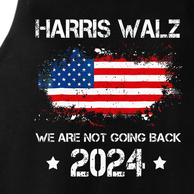 Harris Waltz 2024 WeRe Not Going Back Kamala Harris Ladies Tri-Blend Wicking Tank