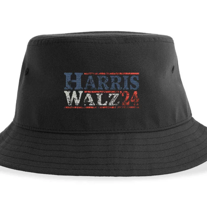 Harris Waltz 2024 Election Kamala Harris Tim Waltz 2024 Sustainable Bucket Hat