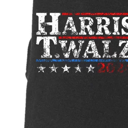 Harris Walz 2024 Election Kamala Harris Tim Waltz 2024 Doggie 3-End Fleece Hoodie