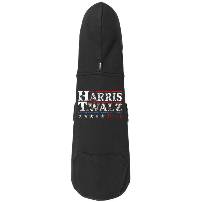 Harris Walz 2024 Election Kamala Harris Tim Waltz 2024 Doggie 3-End Fleece Hoodie