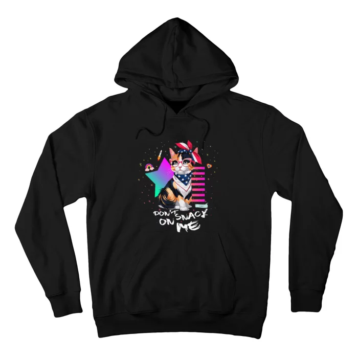 Harris Walz 2024 Support DonT Snack On Me Cat Hoodie