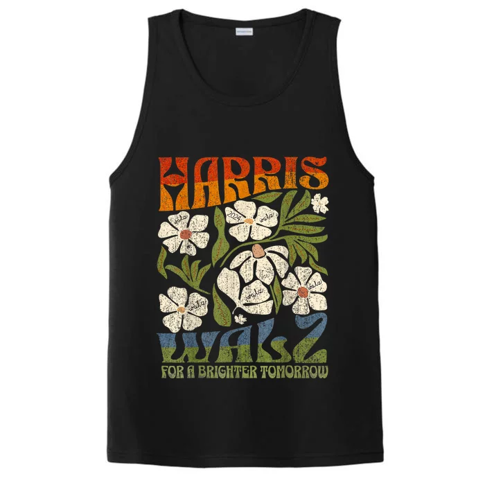 Harris Waltz 2024 For A Brighter Tomorrow Boho Aesthetic Performance Tank